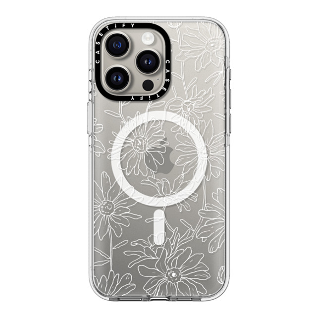 Ellamae Sketchbook x CASETiFY iPhone 15 Pro Max ケース クリア クリア ケース MagSafe対応 Simple Daisies