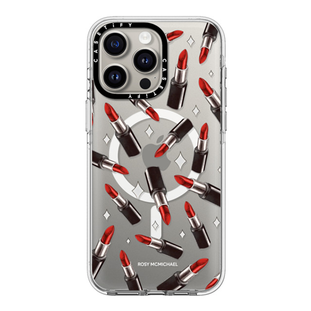 CASETiFY iPhone 15 Pro Max ケース クリア クリア ケース MagSafe対応 The Red Lipstick rosy mcmichael