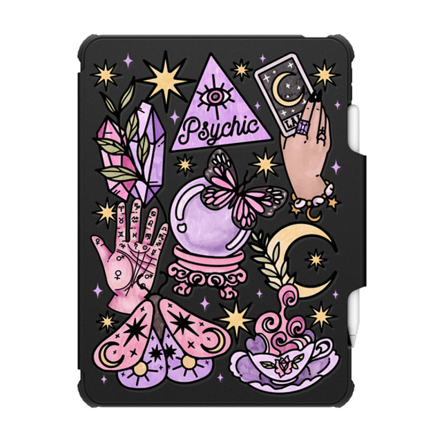 Chiara LB Art x CASETiFY iPad Pro 11 (第3/4世代) ブラック インパクト フォリオ ケース Whimsical Witch by Chiara LB art