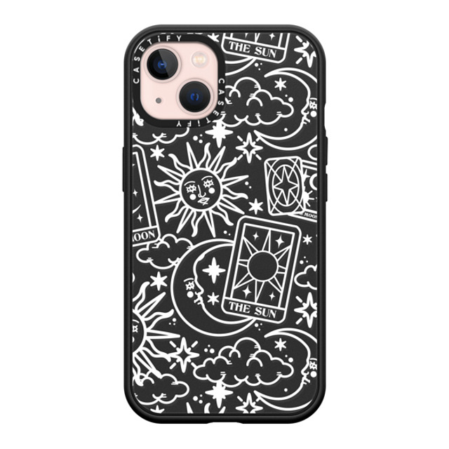 Chiara LB Art x CASETiFY iPhone 13 ケース マットブラック インパクトケース MagSafe対応 Tarot Galaxy by Chiara LB art