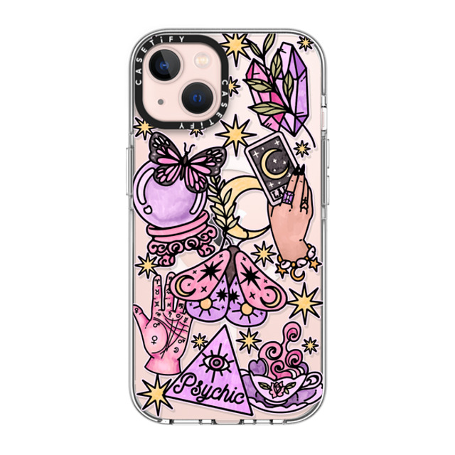 Chiara LB Art x CASETiFY iPhone 13 ケース クリア クリア ケース MagSafe対応 Whimsical Witch by Chiara LB art