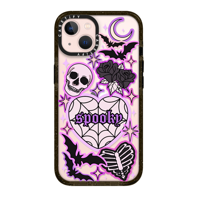 Chiara LB Art x CASETiFY iPhone 13 ケース ブラック インパクトケース SPOOKY by Chiara LB art