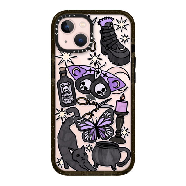 Chiara LB Art x CASETiFY iPhone 13 ケース ブラック インパクトケース Dark Witch by Chiara LB art