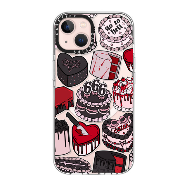 Chiara LB Art x CASETiFY iPhone 13 ケース クリア クリア ケース MagSafe対応 Spooky Cakes by Chiara LB art