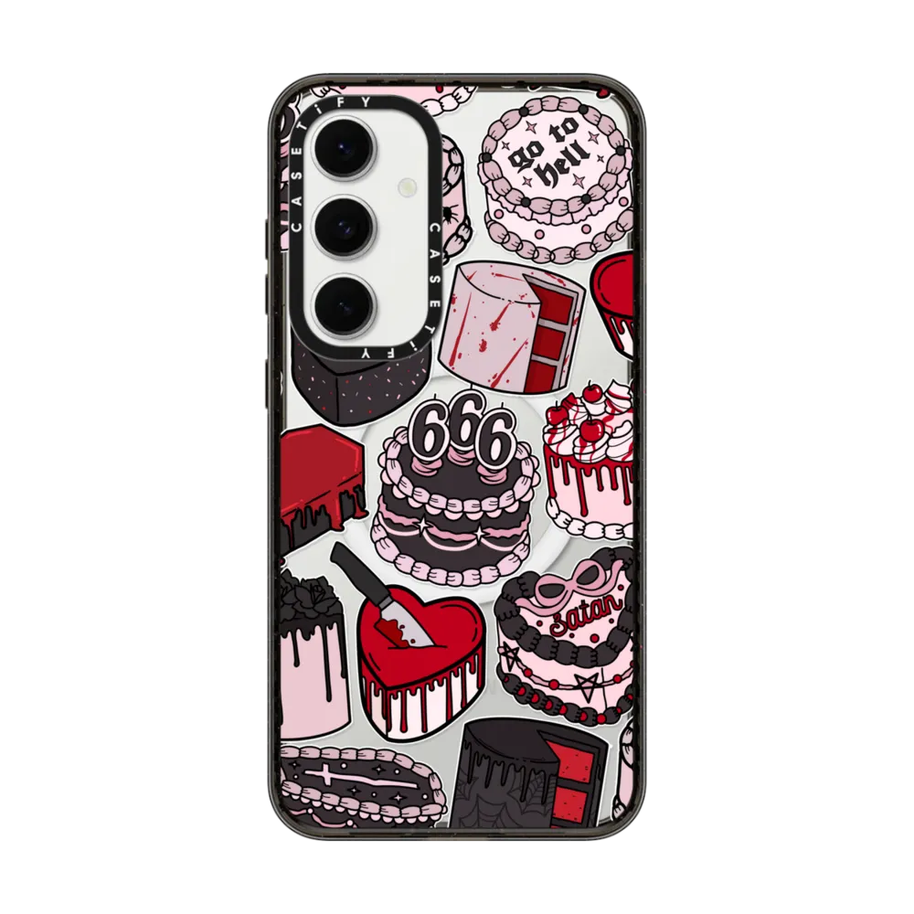 Impact Magnetic Galaxy S24 FE Case - Spooky Cakes by Chiara LB art