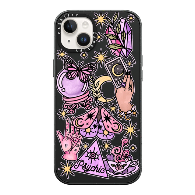 Chiara LB Art x CASETiFY iPhone 14 Plus ケース マットブラック インパクトケース Whimsical Witch by Chiara LB art