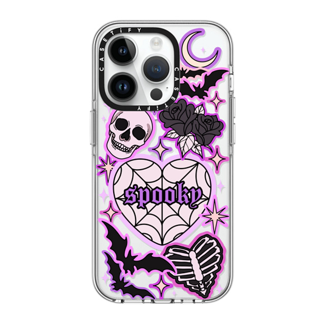 Chiara LB Art x CASETiFY iPhone 14 Pro Case Clear Clear Case MagSafe Compatible SPOOKY by Chiara LB art Chiara LB Art x CASETiFY iPhone 14 Pro Case Clear Clear Case MagSafe Compatible SPOOKY by Chiara LB art