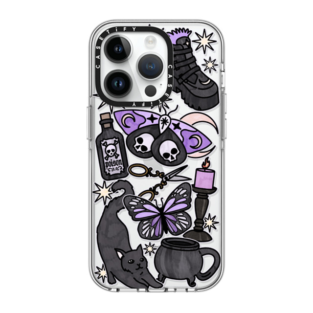 Chiara LB Art x CASETiFY iPhone 14 Pro ケース クリア クリア ケース MagSafe対応 Dark Witch by Chiara LB art