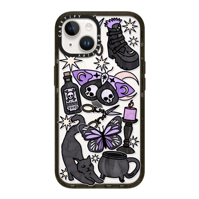 Chiara LB Art x CASETiFY iPhone 14 ケース ブラック インパクトケース Dark Witch by Chiara LB art