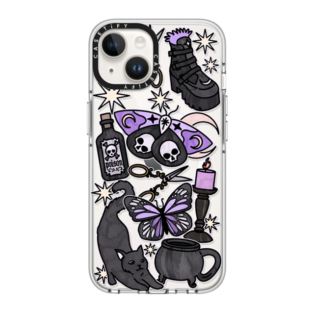 Chiara LB Art x CASETiFY iPhone 14 ケース クリア クリア ケース MagSafe対応 Dark Witch by Chiara LB art