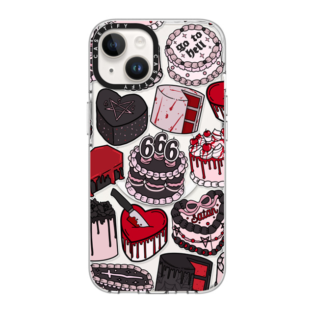 Chiara LB Art x CASETiFY iPhone 14 ケース クリア クリア ケース MagSafe対応 Spooky Cakes by Chiara LB art