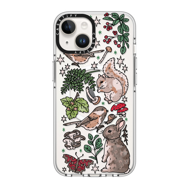 Chiara LB Art x CASETiFY iPhone 14 ケース クリア クリア ケース MagSafe対応 Woodland Magic