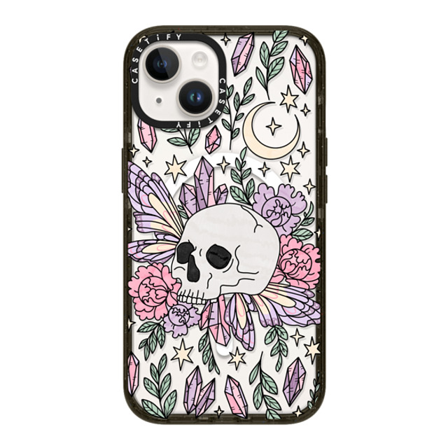 Chiara LB Art x CASETiFY iPhone 14 ケース ブラック インパクトケース MagSafe対応 Enchanted Garden