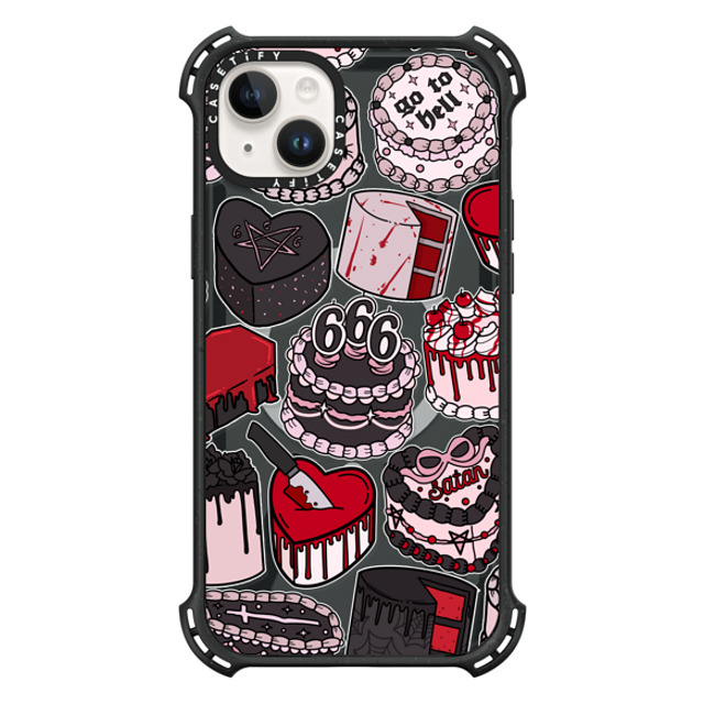 Chiara LB Art x CASETiFY iPhone 14 Plus ケース Y2K Triple Black バウンスケース Spooky Cakes by Chiara LB art Father's Day Chiara LB Art x CASETiFY iPhone 14 Plus ケース Y2K Triple Black バウンスケース Spooky Cakes by Chiara LB art Father's Day