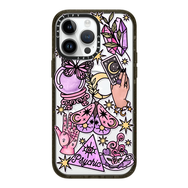 Chiara LB Art x CASETiFY iPhone 14 Pro Max ケース ブラック インパクトケース MagSafe対応 Whimsical Witch by Chiara LB art