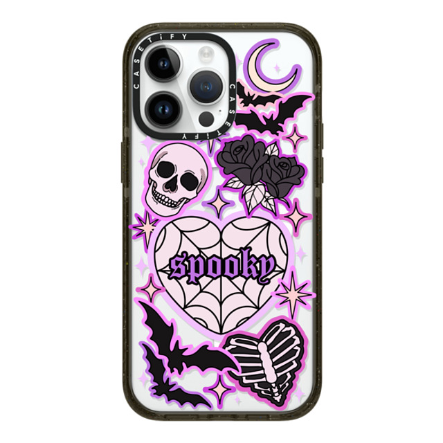 Chiara LB Art x CASETiFY iPhone 14 Pro Max ケース ブラック インパクトケース MagSafe対応 SPOOKY by Chiara LB art