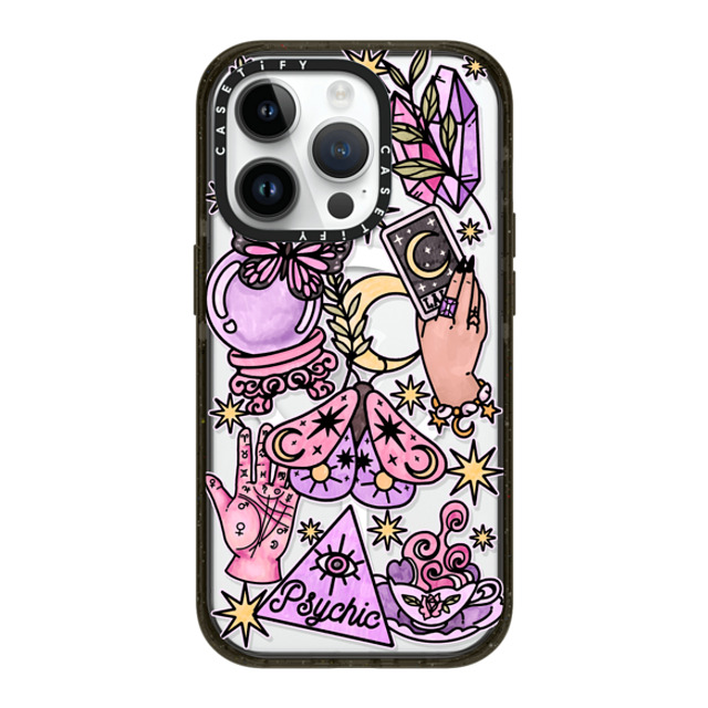 Chiara LB Art x CASETiFY iPhone 14 Pro ケース ブラック インパクトケース MagSafe対応 Whimsical Witch by Chiara LB art