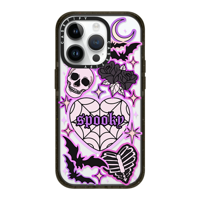 Chiara LB Art x CASETiFY iPhone 14 Pro ケース ブラック インパクトケース MagSafe対応 SPOOKY by Chiara LB art