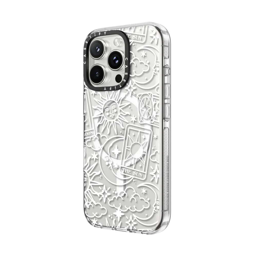 Clear iPhone 16 Pro Max Case MagSafe Compatible - Tarot Galaxy by Chiara LB art