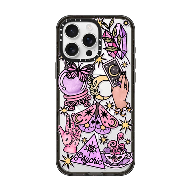 Chiara LB Art x CASETiFY iPhone 16 Pro Max ケース ブラック インパクトケース MagSafe対応 Whimsical Witch by Chiara LB art