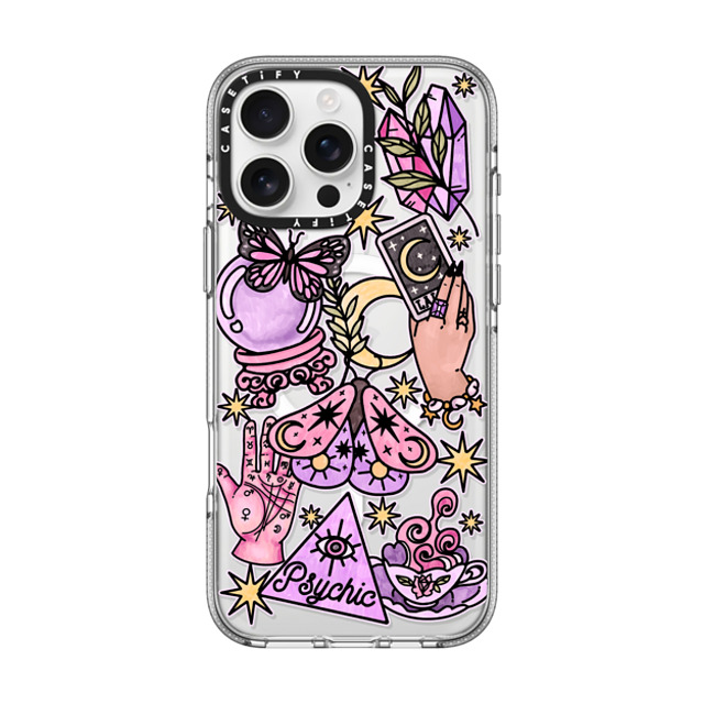 Chiara LB Art x CASETiFY iPhone 16 Pro Max ケース クリア クリア ケース MagSafe対応 Whimsical Witch by Chiara LB art