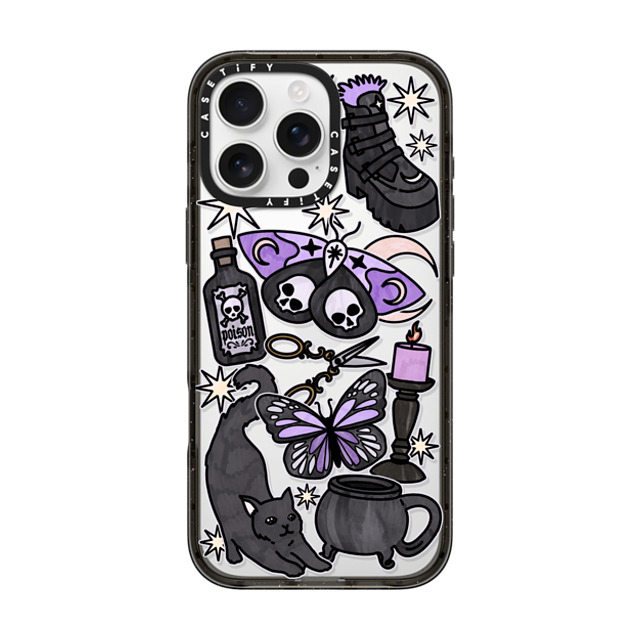 Chiara LB Art x CASETiFY iPhone 16 Pro Max ケース ブラック インパクトケース Dark Witch by Chiara LB art