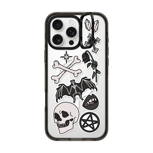 Chiara LB Art x CASETiFY iPhone 16 Pro Max Case Sticker,Floral Black インパクトリングスタンドケース MagSafe対応 Gothic Vampire Mother's Day Chiara LB Art x CASETiFY iPhone 16 Pro Max Case Sticker,Floral Black インパクトリングスタンドケース MagSafe対応 Gothic Vampire Mother's Day