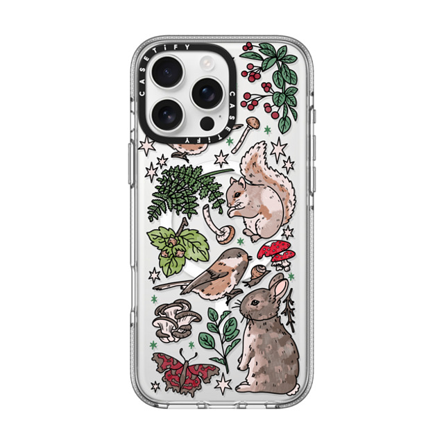 Chiara LB Art x CASETiFY iPhone 16 Pro Max ケース クリア クリア ケース MagSafe対応 Woodland Magic