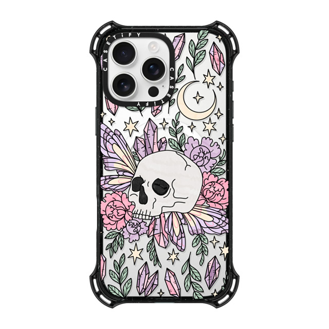 Chiara LB Art x CASETiFY iPhone 16 Pro Max ケース ブラック バウンスケース Enchanted Garden