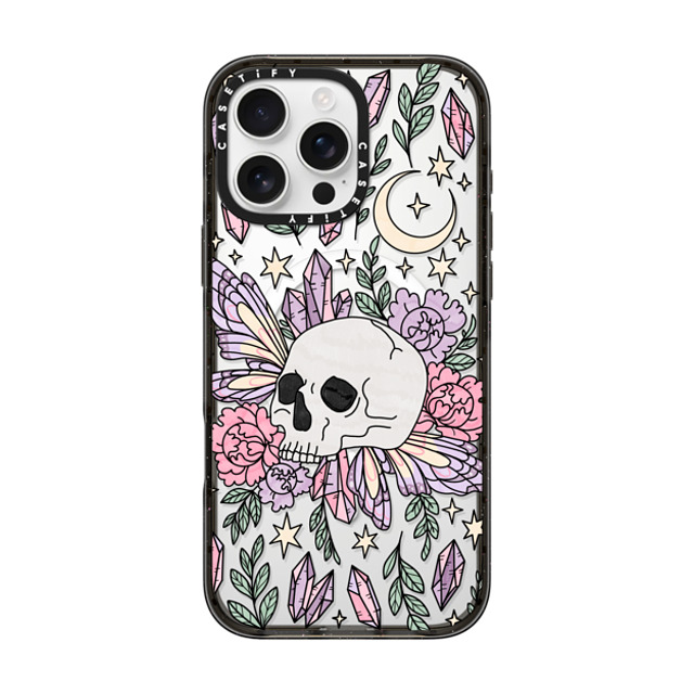 Chiara LB Art x CASETiFY iPhone 16 Pro Max ケース ブラック インパクトケース MagSafe対応 Enchanted Garden