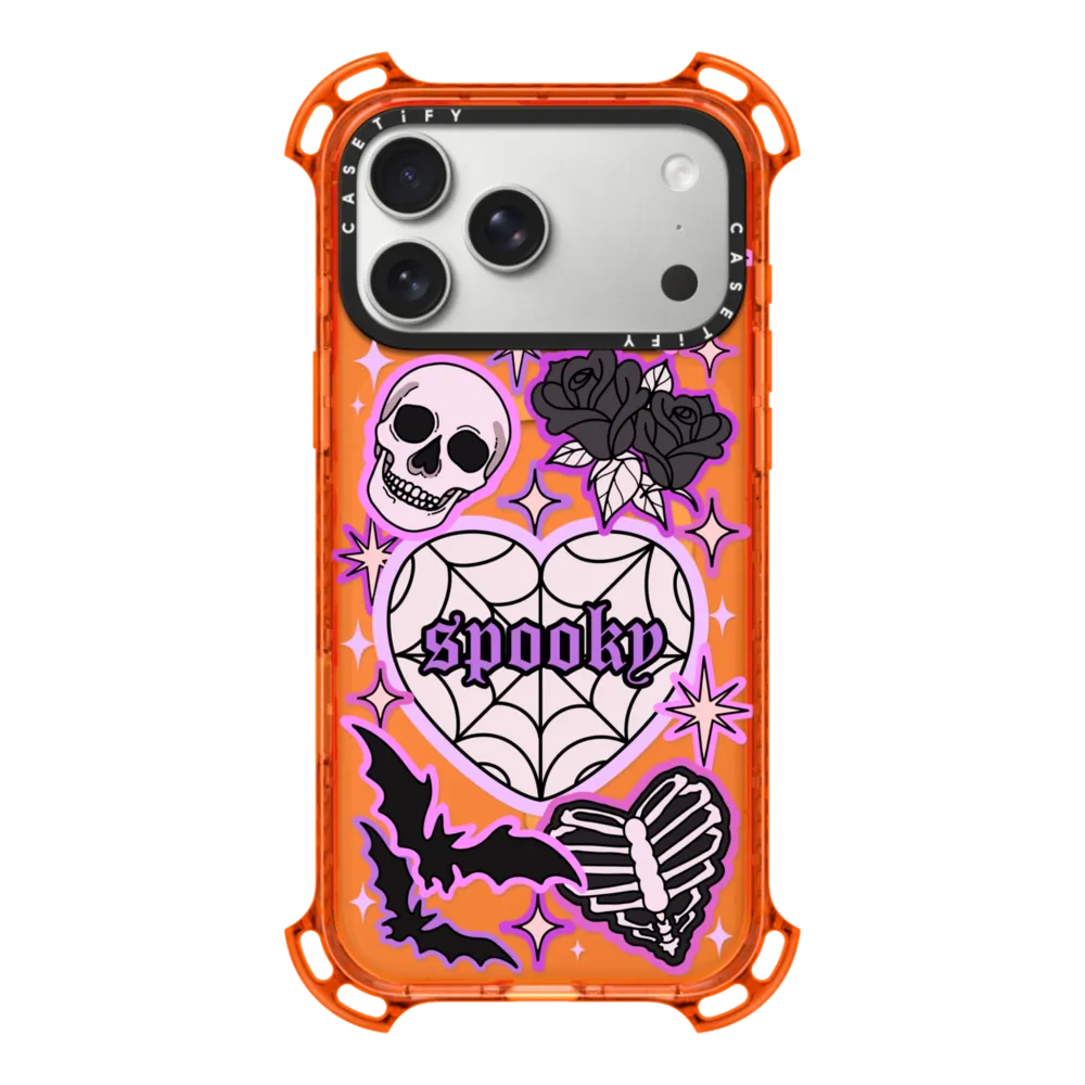 Impact Clear iPhone 17 Pro Max Case MagSafe Compatible - SPOOKY by Chiara LB art