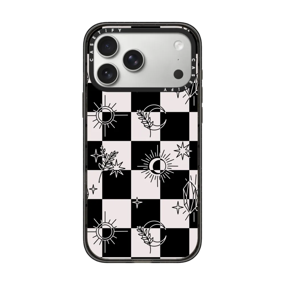 Impact iPhone 17 Pro Max Case MagSafe Compatible - Witchy Checkered Print