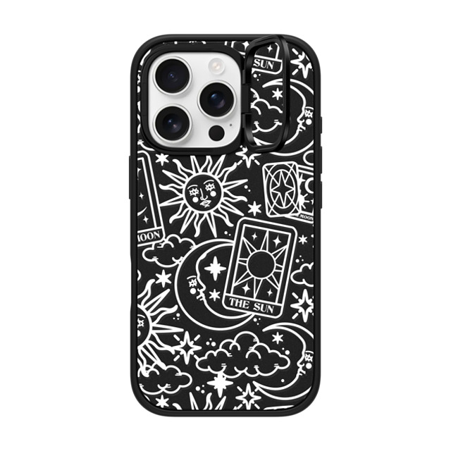 Chiara LB Art x CASETiFY iPhone 16 Pro ケース マットブラック インパクトリングスタンドケース MagSafe対応 Tarot Galaxy by Chiara LB art