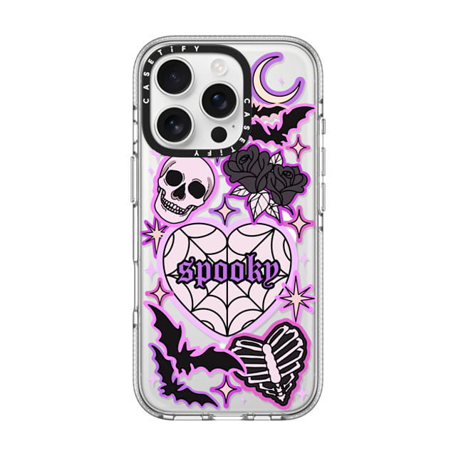 Chiara LB Art x CASETiFY iPhone 16 Pro ケース クリア クリア ケース MagSafe対応 SPOOKY by Chiara LB art