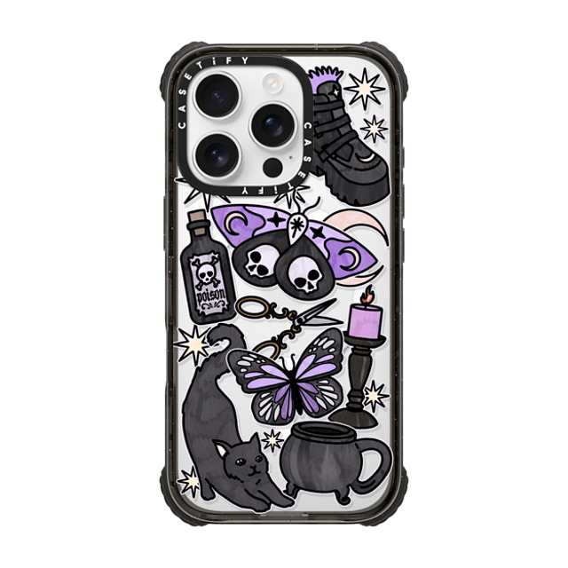 Chiara LB Art x CASETiFY iPhone 16 Pro Case Black ウルトラ インパクトケース MagSafe 対応 Dark Witch by Chiara LB art Chiara LB Art x CASETiFY iPhone 16 Pro Case Black ウルトラ インパクトケース MagSafe 対応 Dark Witch by Chiara LB art