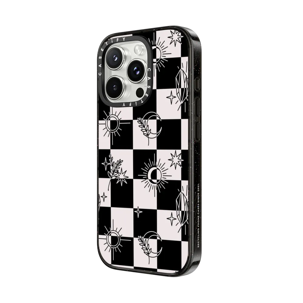 Impact iPhone 16 Pro Case - Witchy Checkered Print