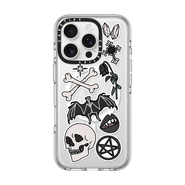 Chiara LB Art x CASETiFY iPhone 16 Pro Case Sticker,Floral Clear Clear Case MagSafe Compatible Gothic Vampire Mother's Day Chiara LB Art x CASETiFY iPhone 16 Pro Case Sticker,Floral Clear Clear Case MagSafe Compatible Gothic Vampire Mother's Day