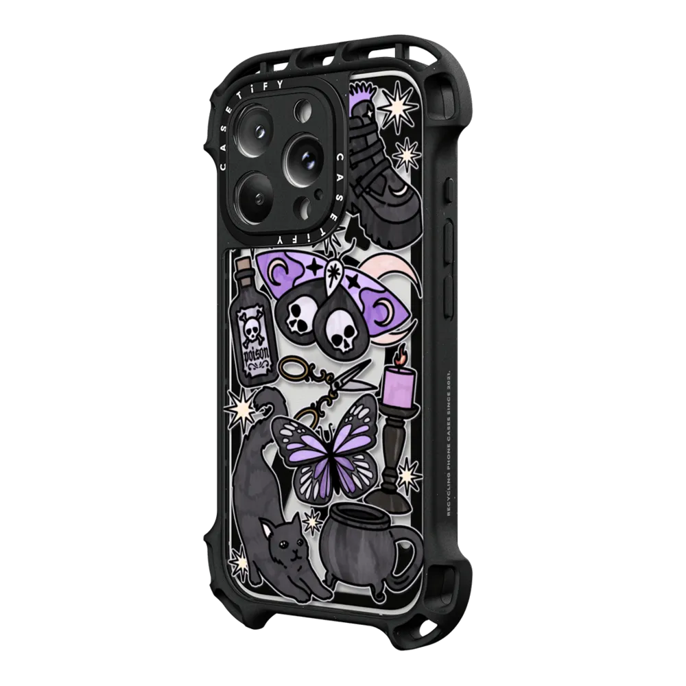 Ultra Bounce iPhone 16 Pro Case MagSafe Compatible - Dark Witch by Chiara LB art
