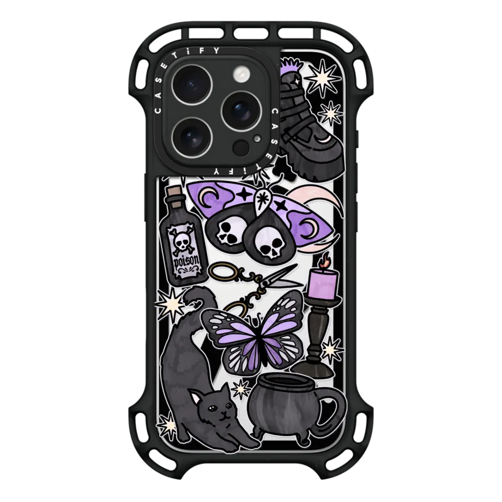 Ultra Bounce iPhone 16 Pro Case MagSafe Compatible - Dark Witch by Chiara LB art