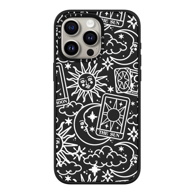 Chiara LB Art x CASETiFY iPhone 15 Pro Max ケース マットブラック インパクトケース MagSafe対応 Tarot Galaxy by Chiara LB art