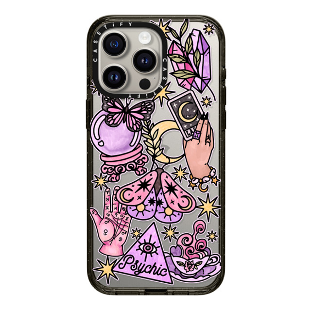 Chiara LB Art x CASETiFY iPhone 15 Pro Max ケース ブラック インパクトケース Whimsical Witch by Chiara LB art