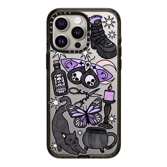 Chiara LB Art x CASETiFY iPhone 15 Pro Max ケース ブラック インパクトケース Dark Witch by Chiara LB art