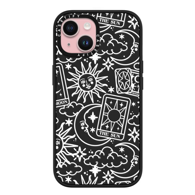 Chiara LB Art x CASETiFY iPhone 15 ケース マットブラック インパクトケース MagSafe対応 Tarot Galaxy by Chiara LB art