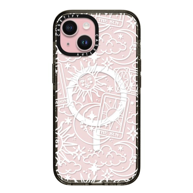 Chiara LB Art x CASETiFY iPhone 15 ケース ブラック インパクトケース MagSafe対応 Tarot Galaxy by Chiara LB art