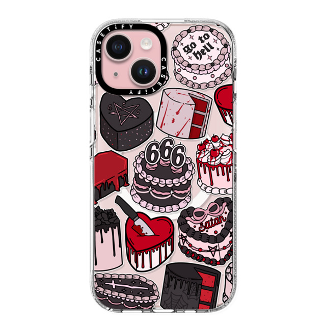 Chiara LB Art x CASETiFY iPhone 15 ケース クリア クリア ケース MagSafe対応 Spooky Cakes by Chiara LB art