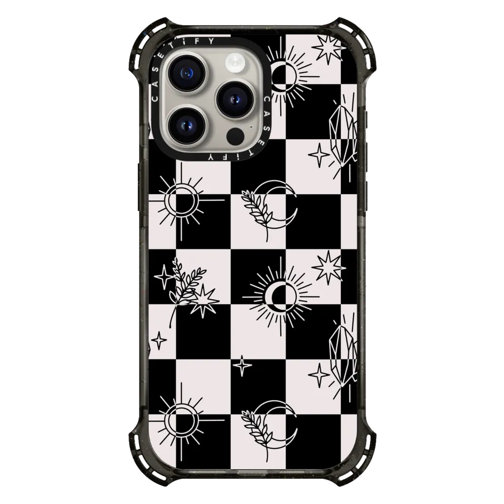 Bounce iPhone 15 Pro Max Case MagSafe Compatible - Witchy Checkered Print