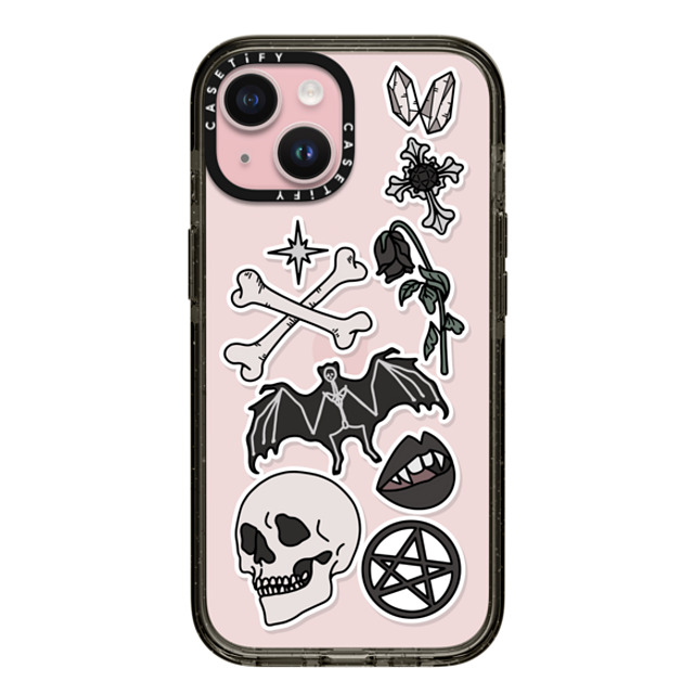 Chiara LB Art x CASETiFY iPhone 15 Case Sticker,Floral Black インパクトケース Gothic Vampire Mother's Day Chiara LB Art x CASETiFY iPhone 15 Case Sticker,Floral Black インパクトケース Gothic Vampire Mother's Day