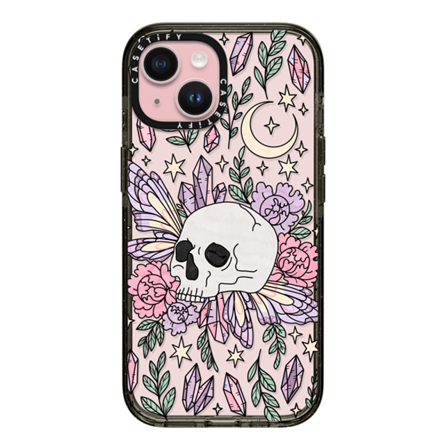 Chiara LB Art x CASETiFY iPhone 15 ケース ブラック インパクトケース Enchanted Garden