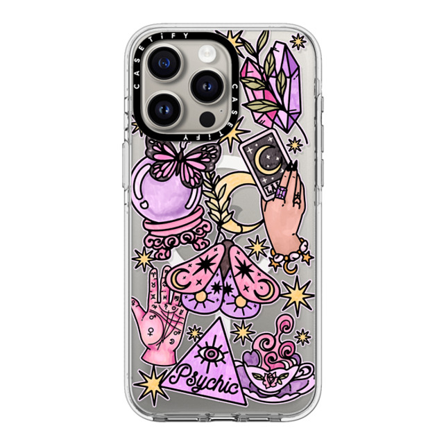 Chiara LB Art x CASETiFY iPhone 15 Pro Max ケース クリア クリア ケース MagSafe対応 Whimsical Witch by Chiara LB art