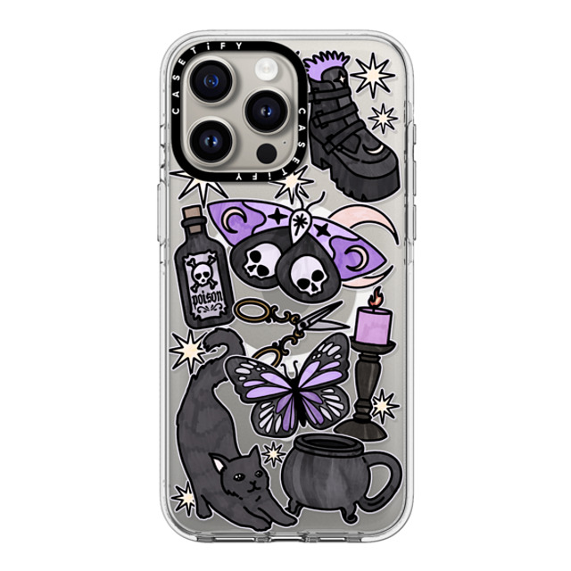 Chiara LB Art x CASETiFY iPhone 15 Pro Max ケース クリア クリア ケース MagSafe対応 Dark Witch by Chiara LB art